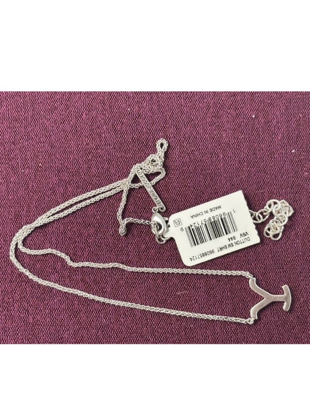 Kendra Scott Yellowstone Y Silver Necklace - Picture 5 of 5